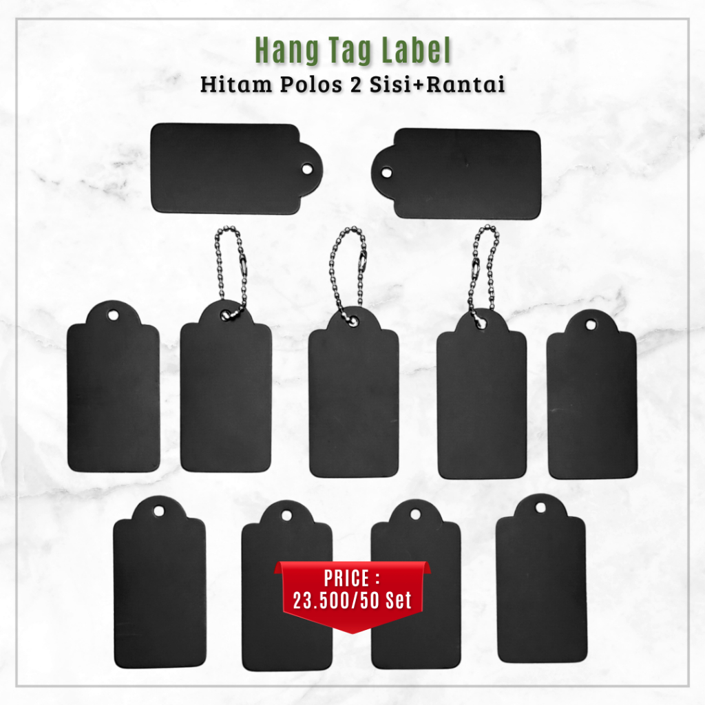 

HANG TAG LABEL PRODUK (50 SET) BAJU HAMPERS KADO KEMASAN GIFT