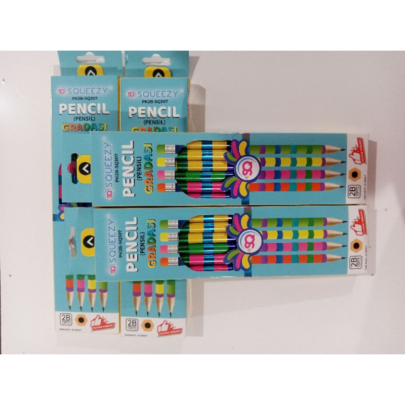 

Pensil 2b Gradasi Merek Squeezy pak (isi 12 pcs)