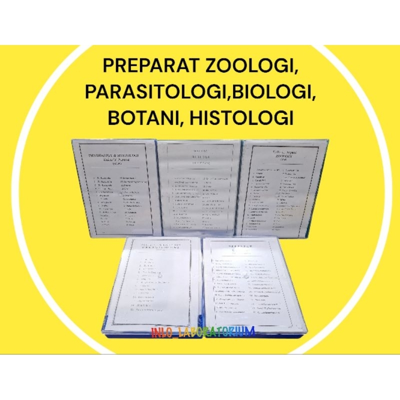 Preparat Physiologi & Histologi isi 30 set/Preparat Histologi