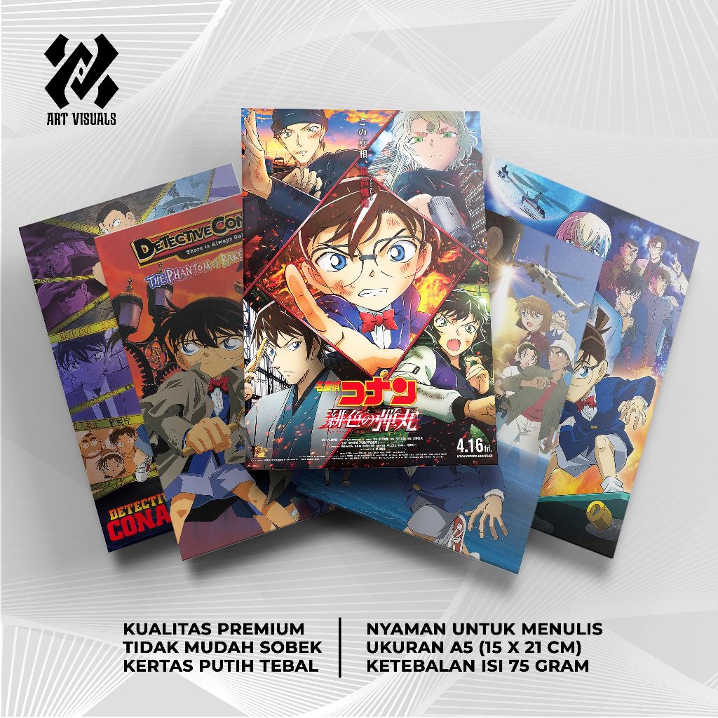 

Buku Tulis Custom Tema Anime Detective Conan Terlengkap Termurah Model Bebas Pilih Foto / Buku Tulis Sekolah / Buku Catatan