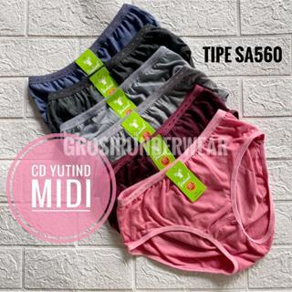 Yutind Celana Dalam Midi CD SA560 Celana Dalam Wanita Harian Bahan Poliester Halus Adem dan Ringan