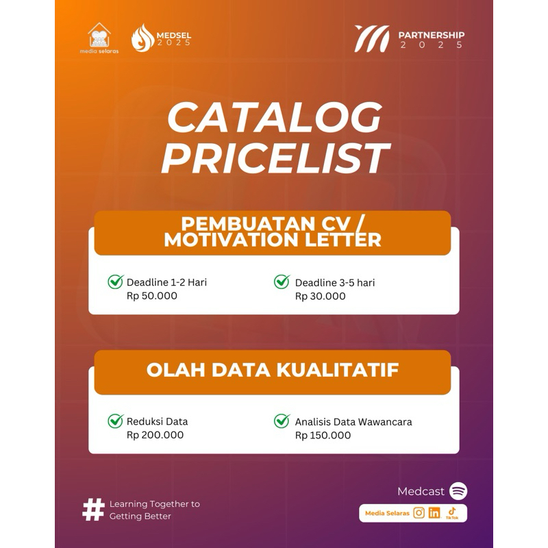 

Pembuatan CV & Motivation Letter