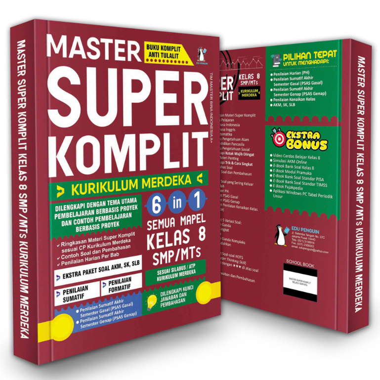 BUKU SOAL ULANGAN SMP KELAS 8 SMP / MTs AKM Super Komplit