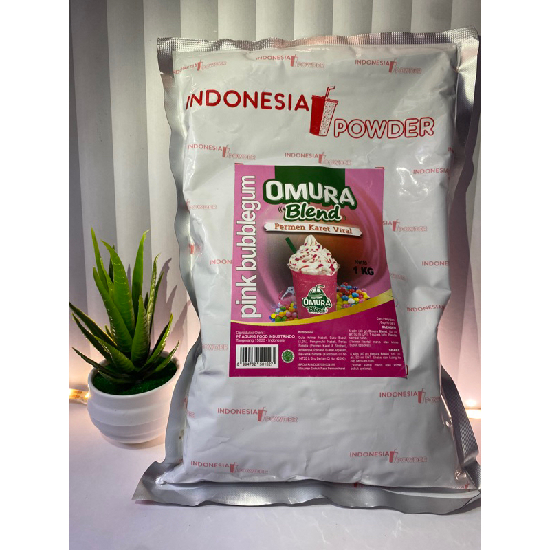 

OMURA Blend Bubuk Minuman Premium Rasa Permen Karet / Bubblegum Pink Drink 1 Kg Omura Powder