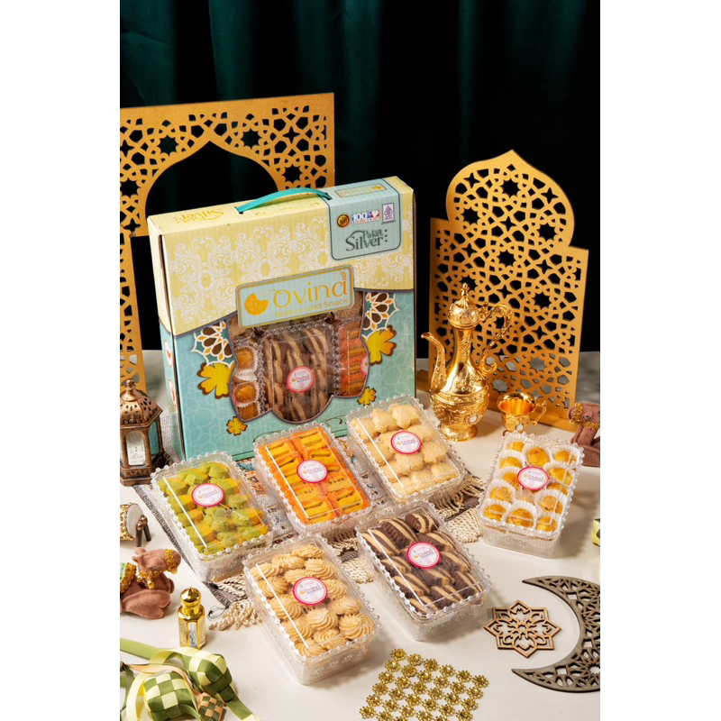 

Ovina Paket Silver - Bingkisan Kue lebaran - Hampers Idul Fitri Kue Kering