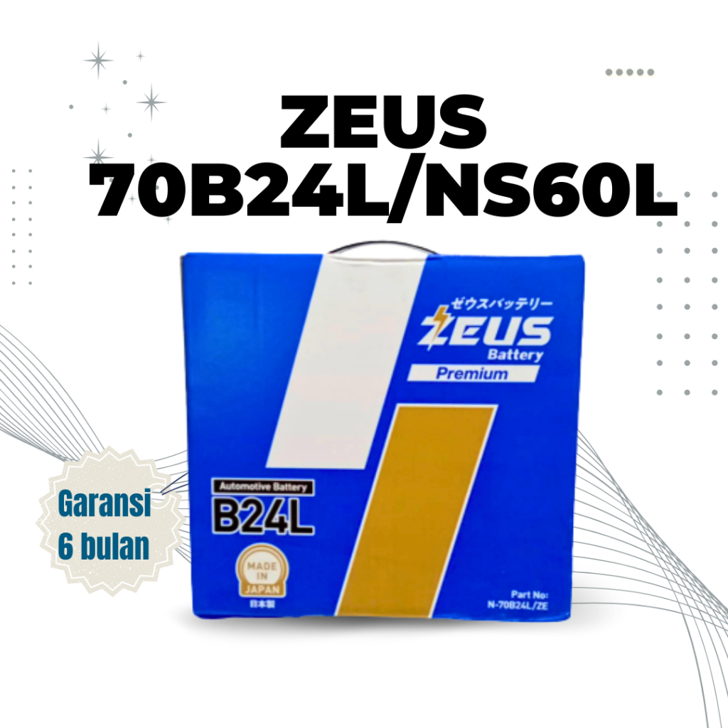 Aki Mobil Grand Livina 1.5, Livina 1.5,Livina X Gear NS60L Zeus Kering