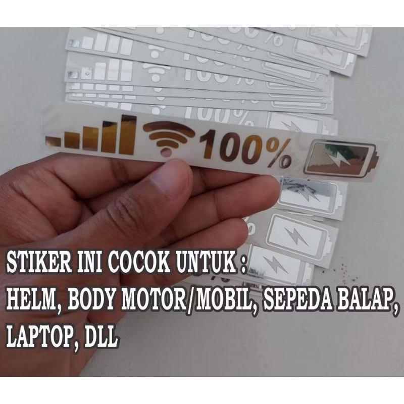 sticker cutting sinyal wifi, batre, sinyal hp, buat motor dan mobil