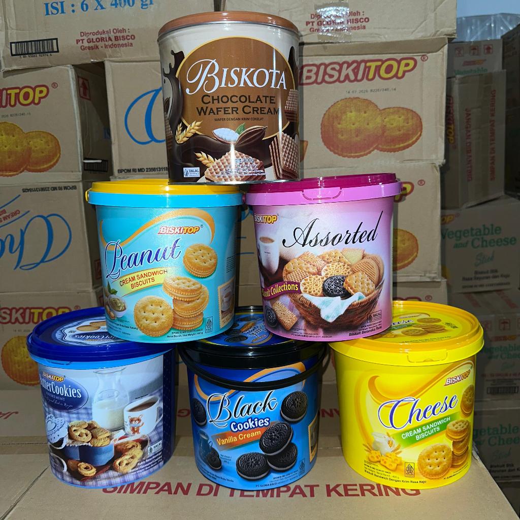 

1 KARTON WAFER EMBER ROTI KALENG BISKITOP isi 6 ember pilih varian