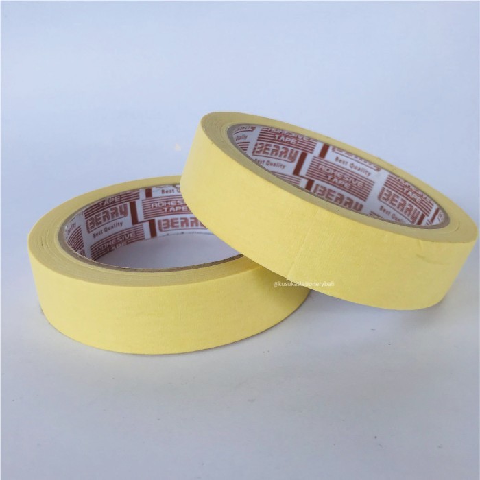 

ISOLASI KERTAS BRRY MASKING TAPE INCH 48MM X 25M 2"(1 SLOP 6PCS)