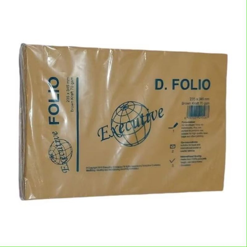 

Amplop Coklat Folio Executive