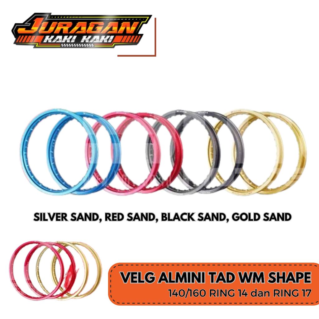 VELG ALMINI TAD WM SHAPE RING 14 DAN RING 17