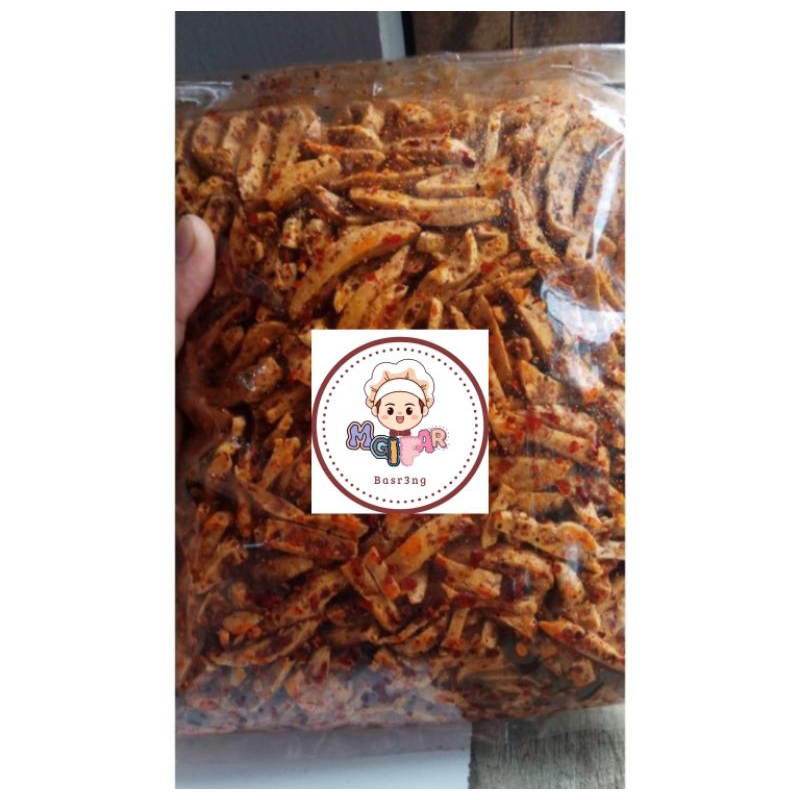

Basreng goreng pedas daun jeruk 500rg