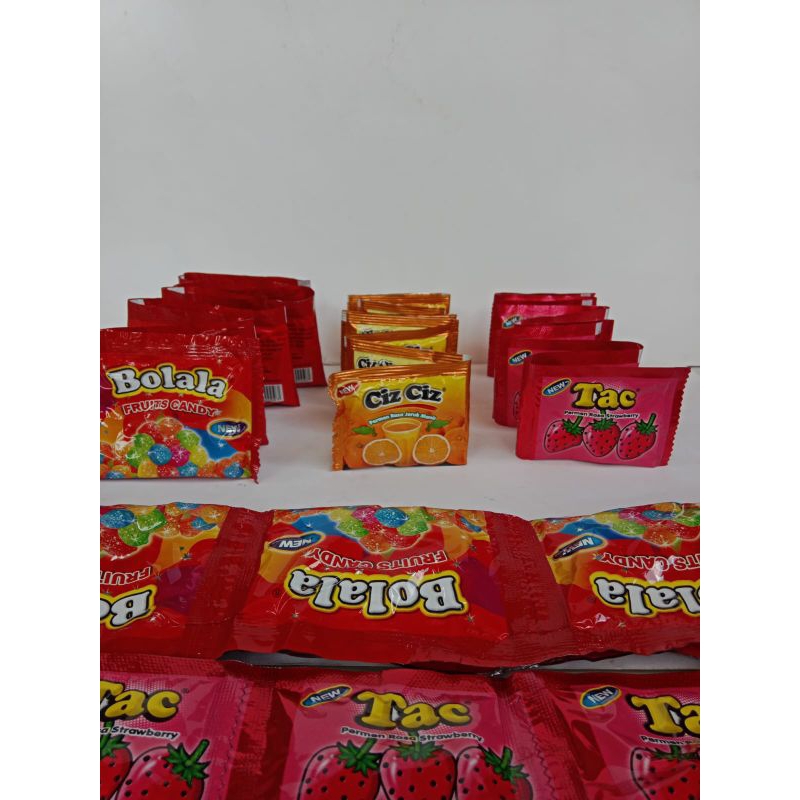 

1 RENCENG PERMEN BOLALA / TICTAC ( isi 10 pcs )