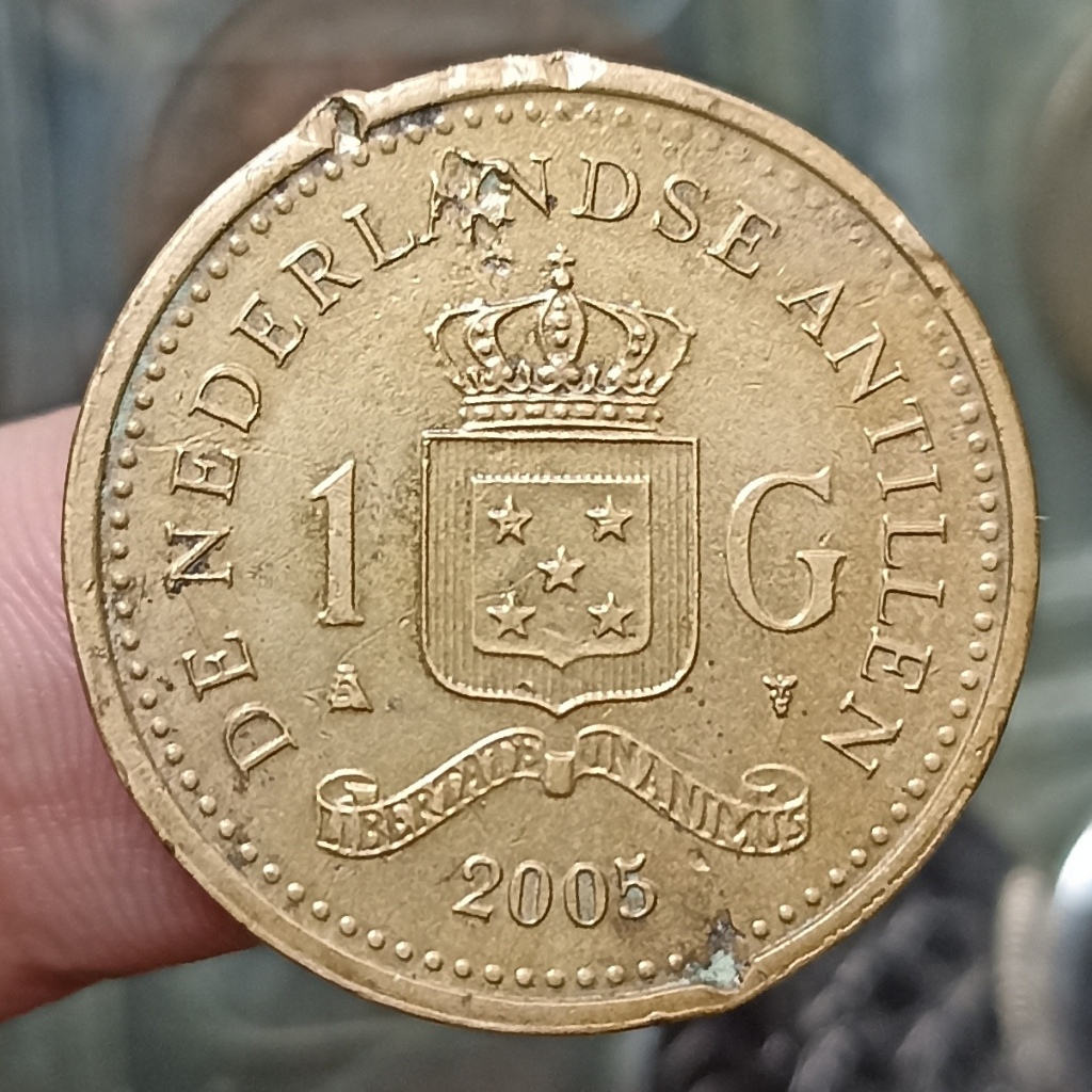 Koin Kuno Belanda 1 Gulden - Beatrix