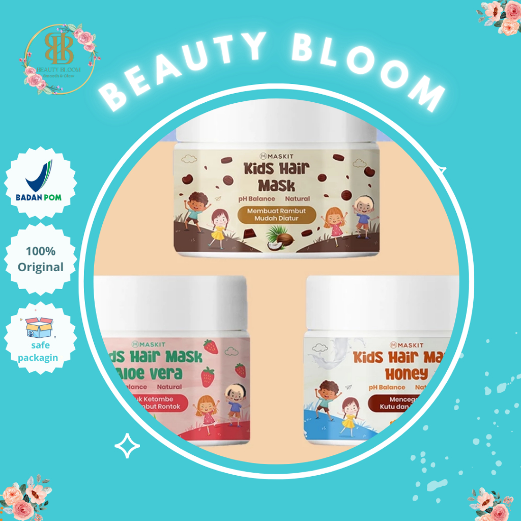 Kids Hair Mask Treatment | Masker Rambut Anak | Creambath Rambut Anak Natural Maskit