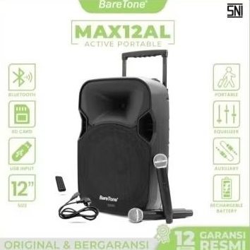 SPEAKER PORTABLE BARETONE 12 INCH MAX12AL SPEAKER