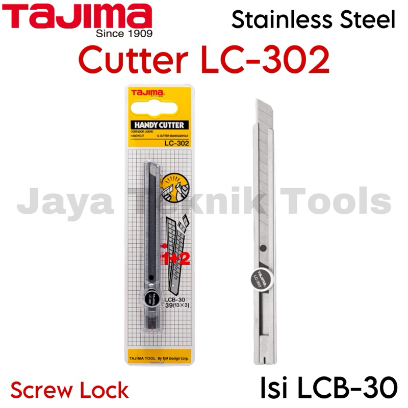 

Cutter Tajima LC 302 Stainless Steel / Pemotong 9 mm Screw Lock / Kunci Putar