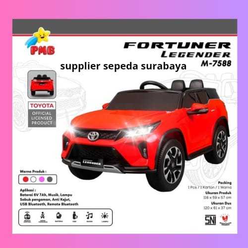 MAINAN ANAK MOBIL TOYOTA REMOTE CONTROL FORTUNER LEGENDER M7588 - NEW