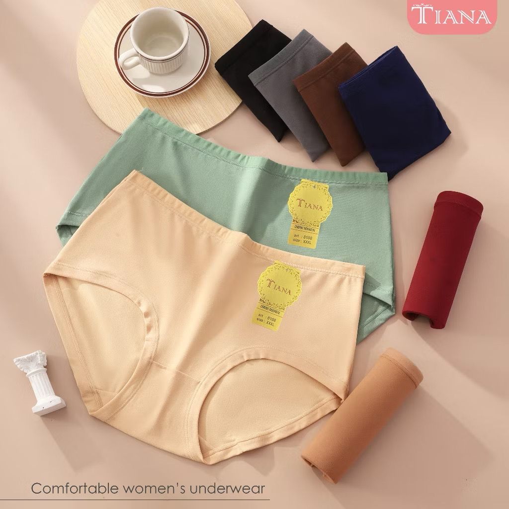 Celana Dalam Wanita TIANA 8108 - CD Dalaman Cewek Katun Premium ukuran M-L-XL-XXL-XXXL