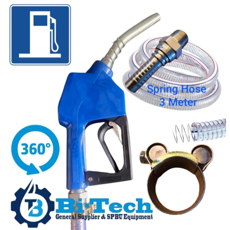 Paket Selang Swivel Nepel Hidup dan Nozel Pertamini Pom Mini Manual Pom Migor Pommini Minyak Goreng