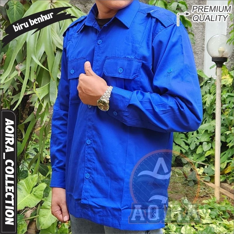 kemeja polos kemeja lapangan bahan premium