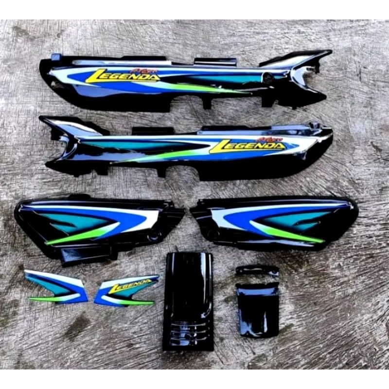 Cover body Honda Astrea Legenda 1 stripping biru
