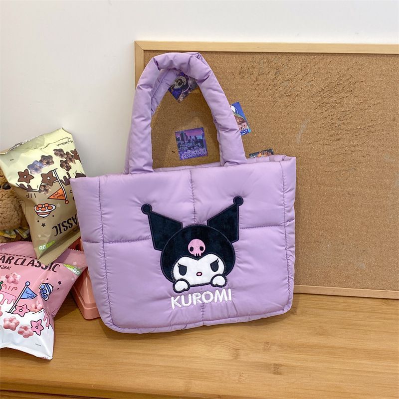 Tote Bag Kuromi Puffer Shoulder Bag Kuromi