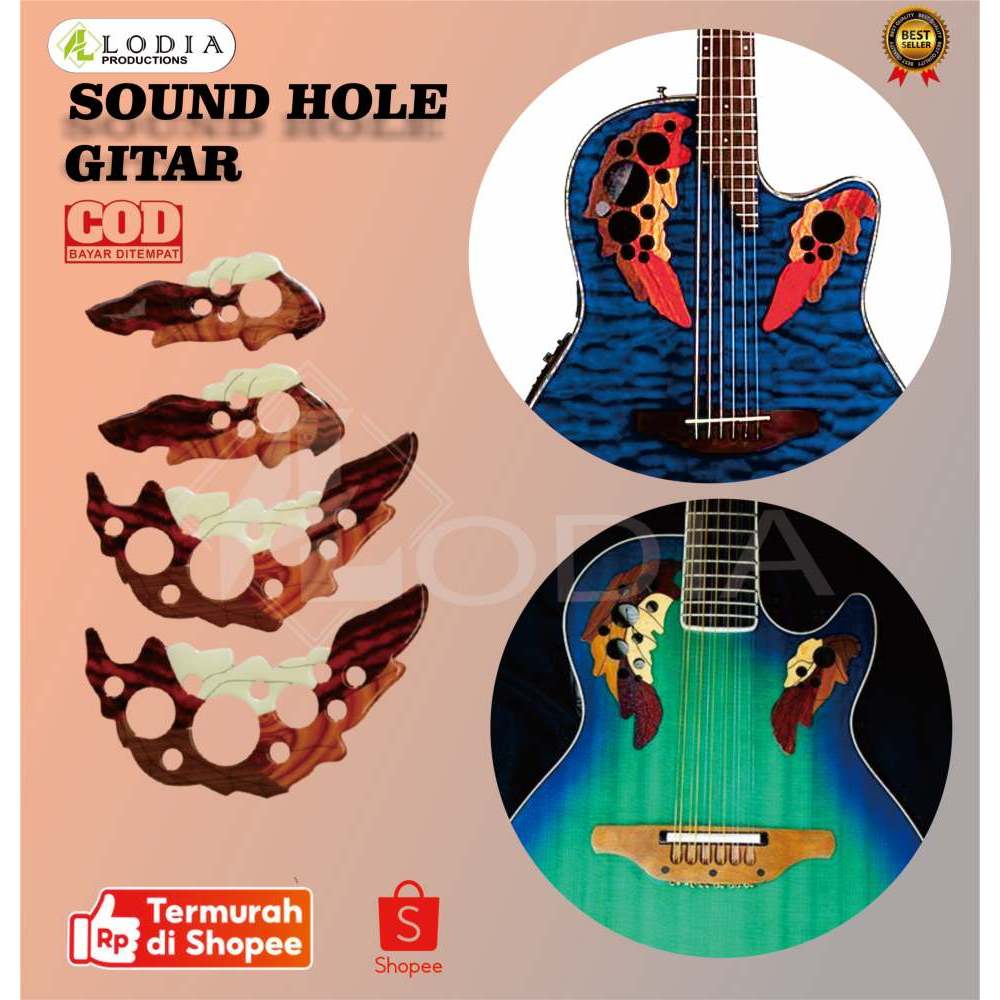 SOUND HOLE RESIN BERKUALITAS || STIKER GITAR AKUSTIK || STIKER GITAR || STIKER SOUND HOLE