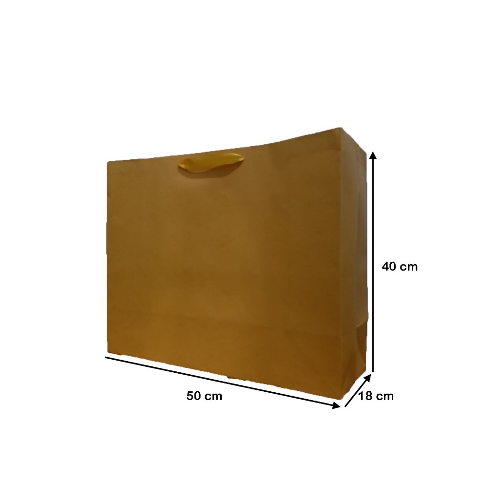 PaperBag - Warna Kuning (Bahan Hawai -210 gr ) - 50cm x 18cm x 40cm
