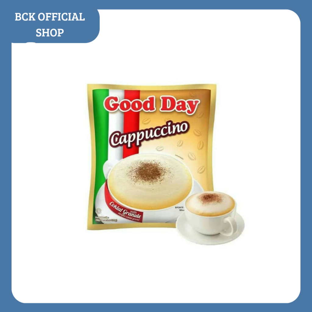 

GOOD DAY CAPPUCCINO WITH COCOA GRANULE 10X25gr (renceng)