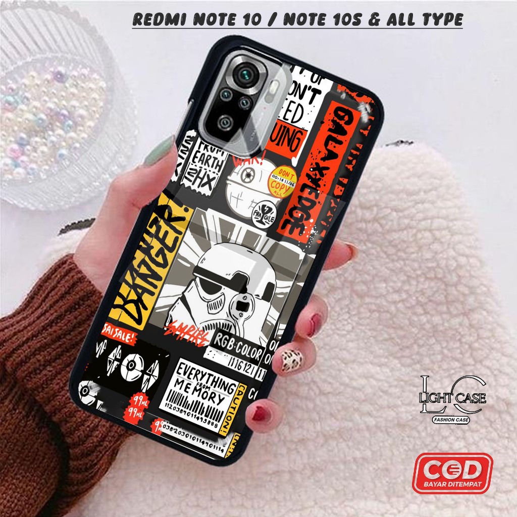 CASE GLOSSY REDMI NOTE 10 / REDMI NOTE 10S dan ALL TYPE SMARTPHONE & ANDROID Bisa request tipe Cassi