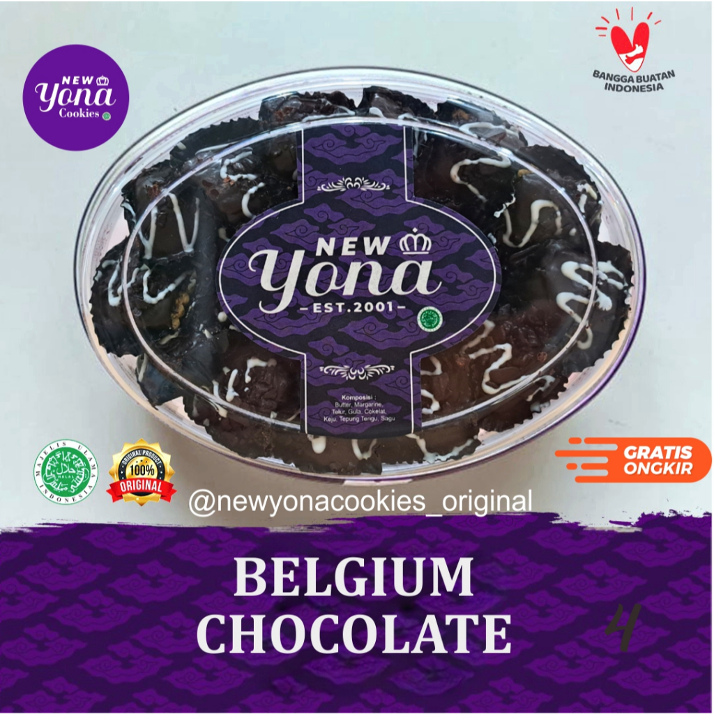 

[Ready] Kue Kering Lebaran New Yona Cookies - Belgium Chocolate