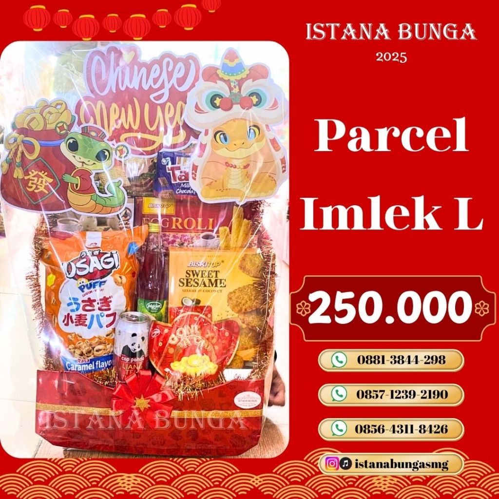 

ISTANA BUNGA Parcel Imlek Tahun Baru Cina Sincia Hampers 250rb RIBU 250.000 FULL MAKANAN SEMARANG JAWA TENGAH KERABAT TEMAN RELASI KANTOR USAHA TEMAN