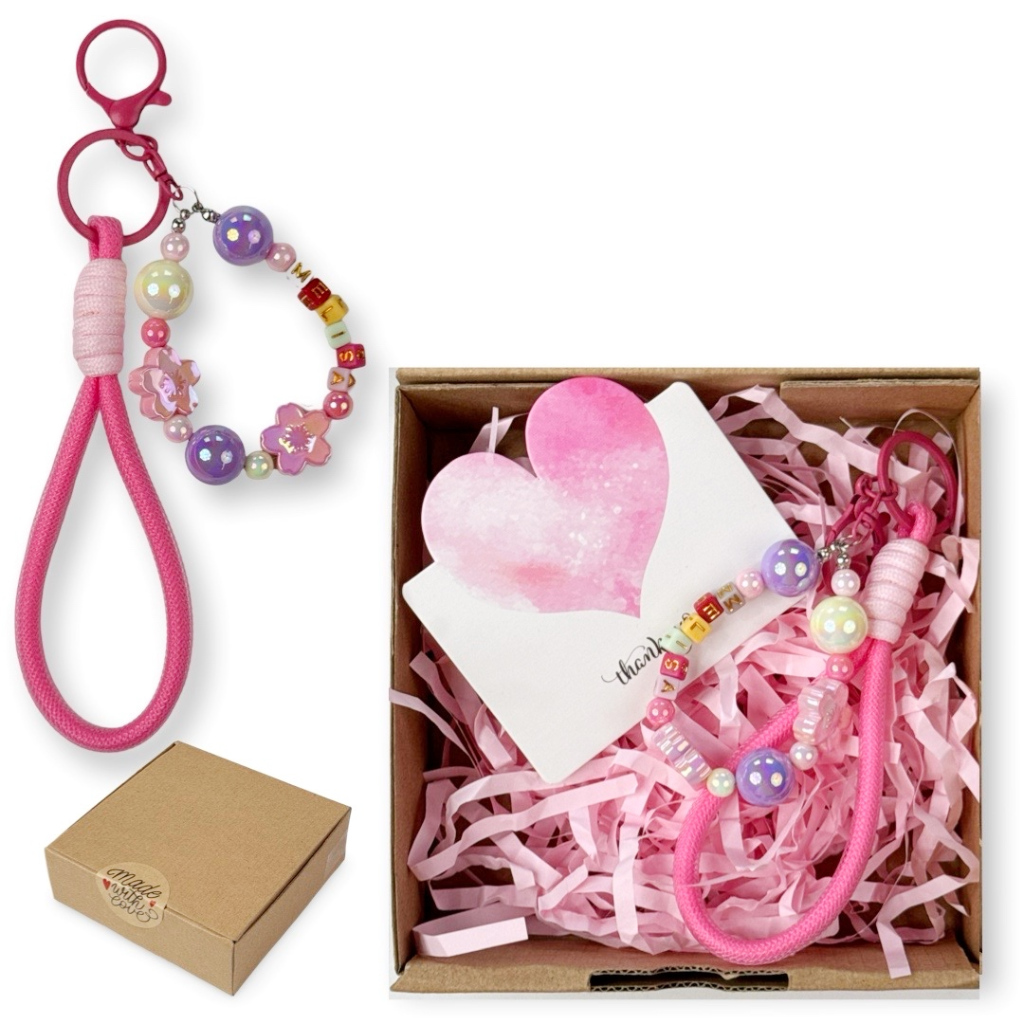 

Hampers Kado Hadiah Valentine Gantungan Kunci Custom Nama