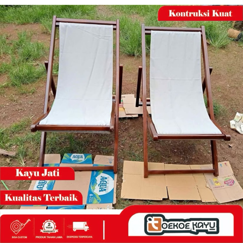 kursi lipat kayu kursi goyang bali kursi malas lipat kain kayu jati kursi santai lipat kayu paling l