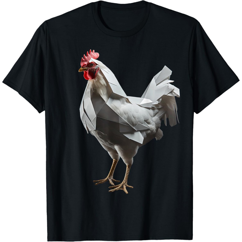 Karya Seni Poligon Seni Ayam Kaos Ayam