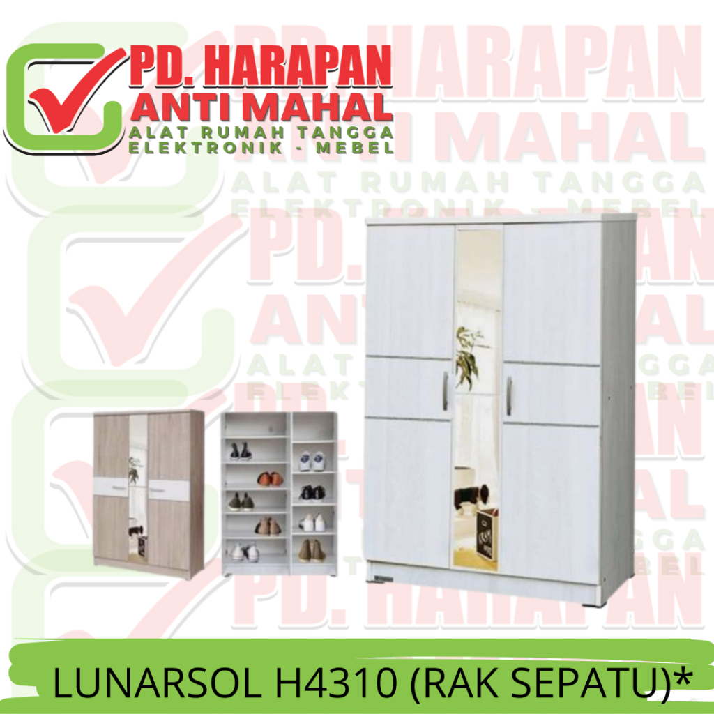 LUNARSOL H4310 (RAK SEPATU)*/RAK SEPATU KAYU/RAK SEPATU MINIMALIS