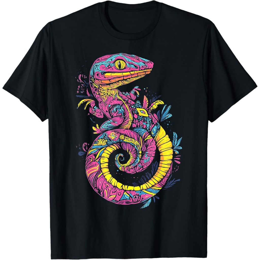 Ilustrasi Grafis Hewan Kadal Cacing Kaos Kadal Cacing