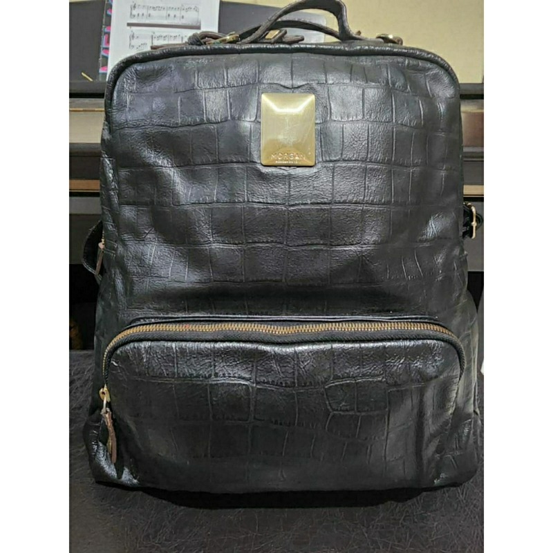 Preloved ransel Morgan. backpack croco black