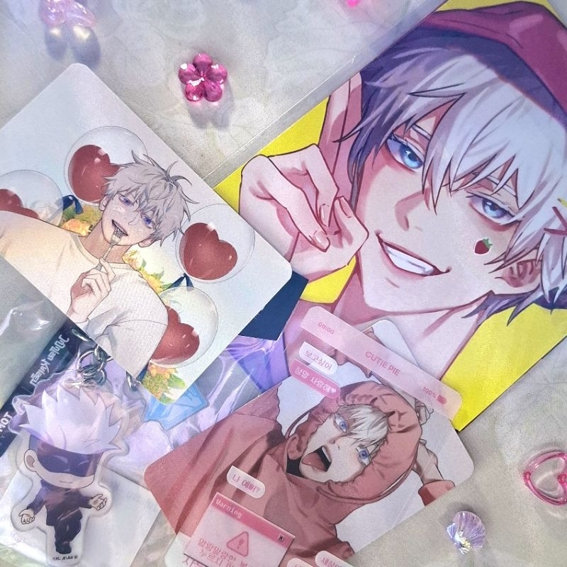 Satoru Gojo Goodies Bundle Photocards popi25700 Artprint Tomoro Keychain JJK Jujutsu Kaisen various 