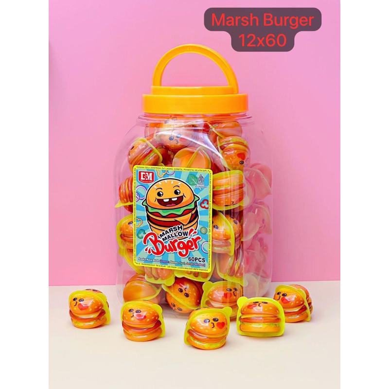 

DSM Marsh Mallow Burger Toples Isi 60pcs