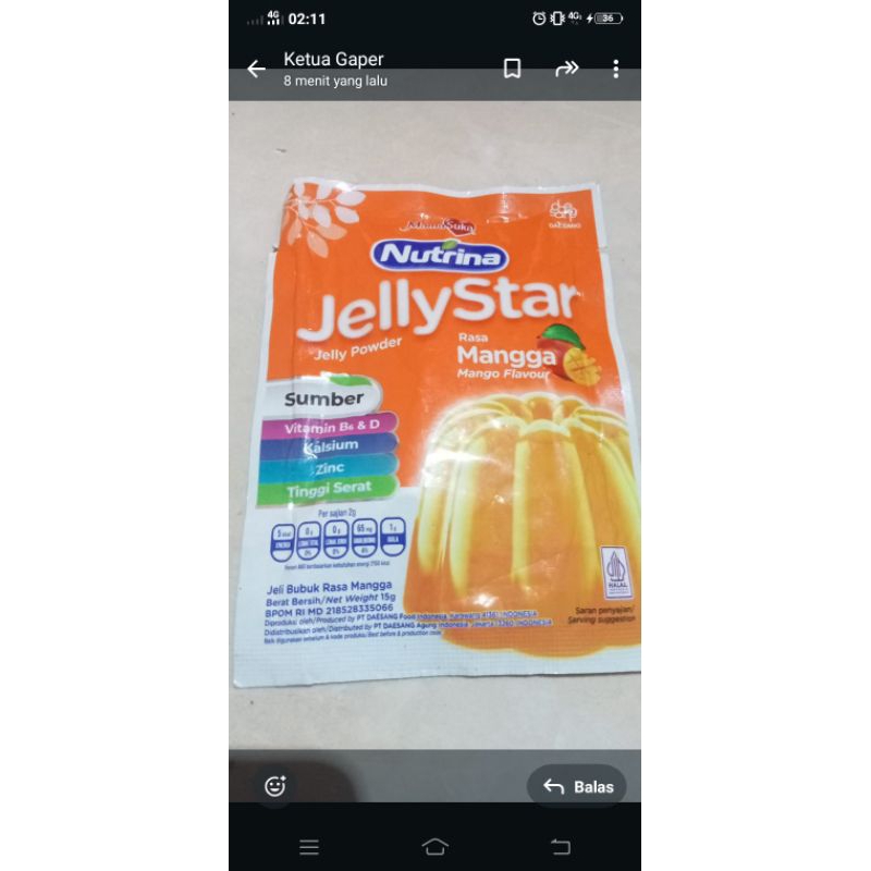 

nutrina jelly star mama suka 15g