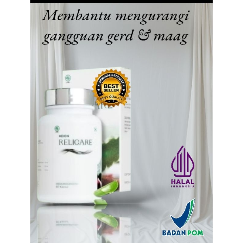 ￼Heion Relicare 30 KAPSUL @500mg Membantu Meringankan Gangguan Lambung Heion Official