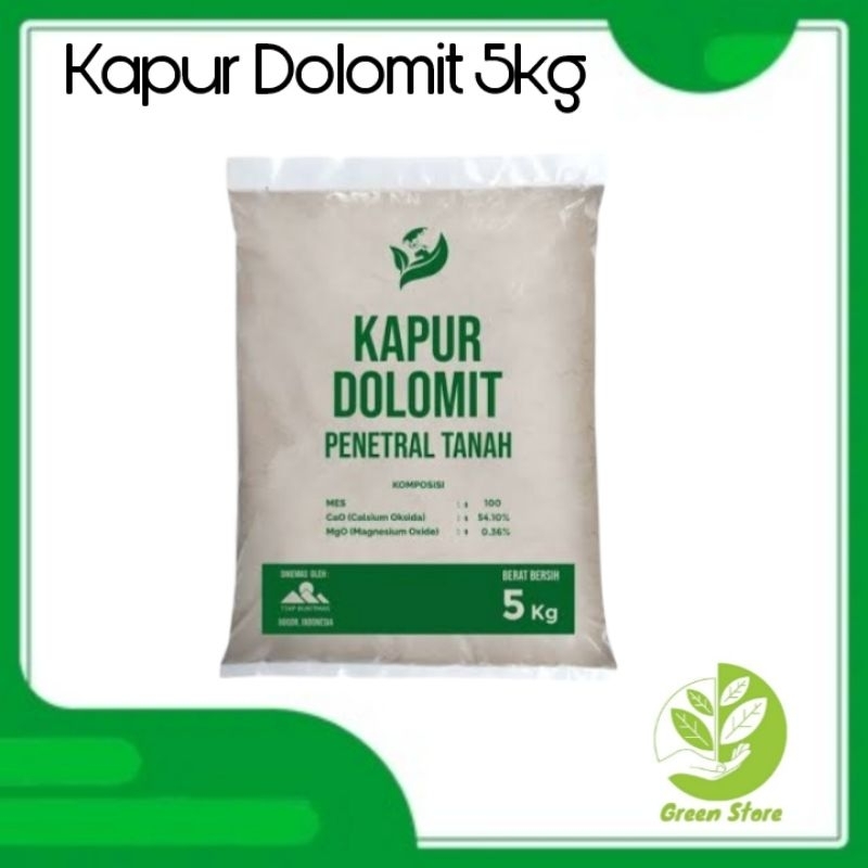 Kapur Dolomit 5kg Pupuk Kapur Pertanian Dolomite