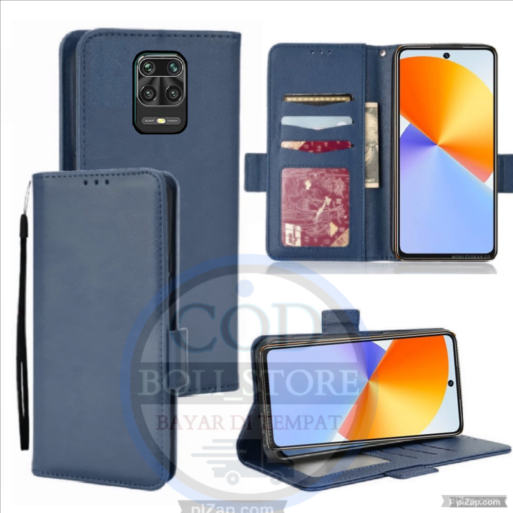 CASE HP XIAOMI REDMI NOTE 9 PRO - CASING DOMPET-FLIP COVER