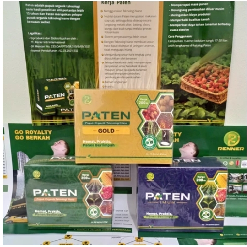 Pupuk Paten Gold / Paten Organik / Imun Paten Teknologi Nano