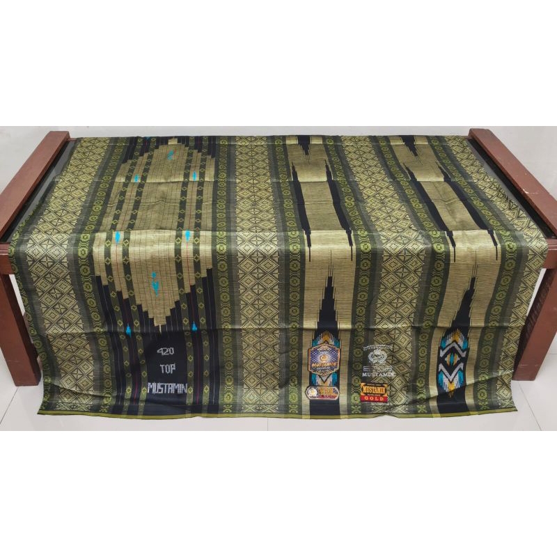 Sarung tenun songket Mustamin 420 sge full sutra skelas bhs sutra sge ski excellent