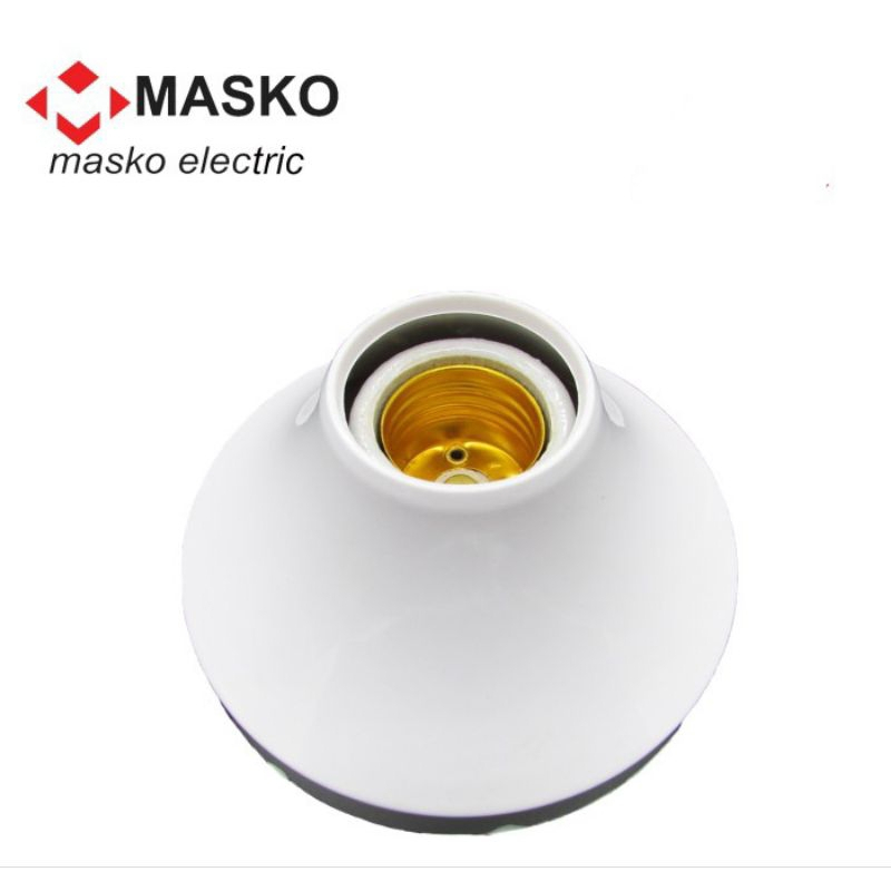 Fiting / Fitting Plafon lampu Masko Keramik bulat