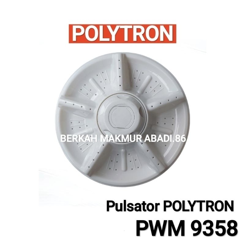 Pulsator POLYTRON 9 Kg PWM 9358 Pulisator Mesin Cuci 2 Tabung PWM9358