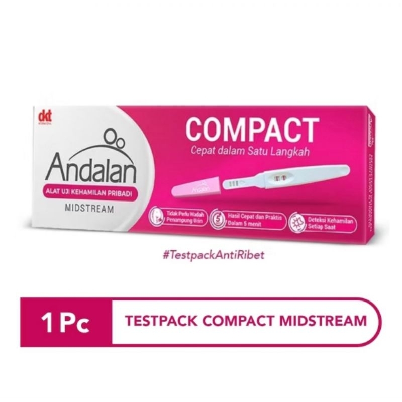 Andalan Compact | Andalan Pregnancy Test Midstream 1 Pack